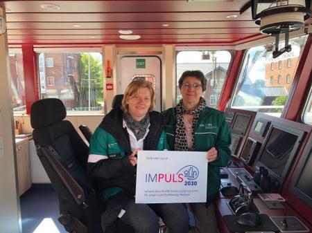 Finanzministerin Monika Heinold tauft Küstenschutzschiff „Trischen“